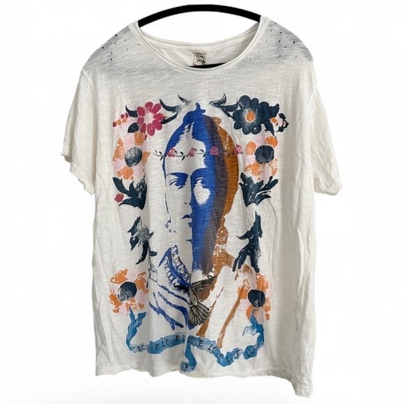 Magnolia Pearl Tops - Magnolia Pearl Frida Baroque Boyfriend Tee True NWT